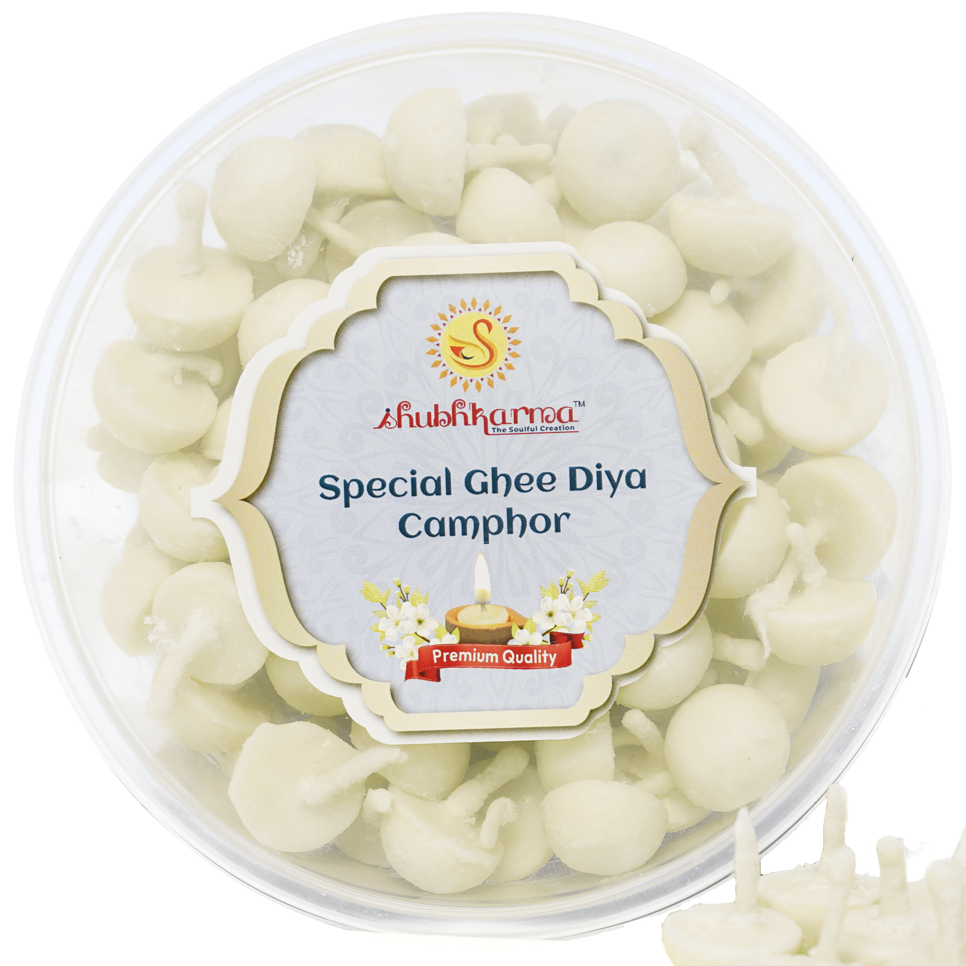 Special Ghee Diya Camphor